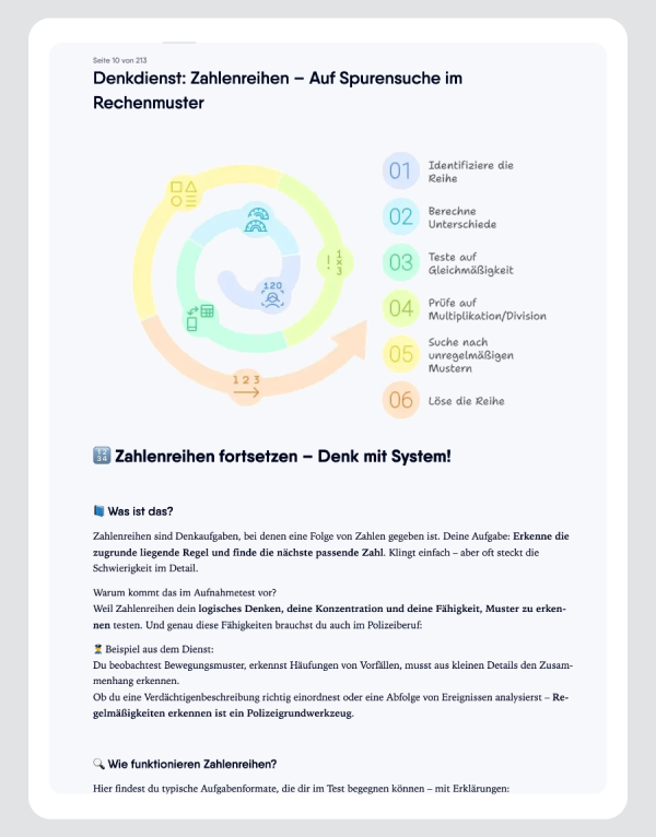 Polizei Österreich Vorbereitungskurs Aufnahmetest 2025 [Digital] – Bild 6